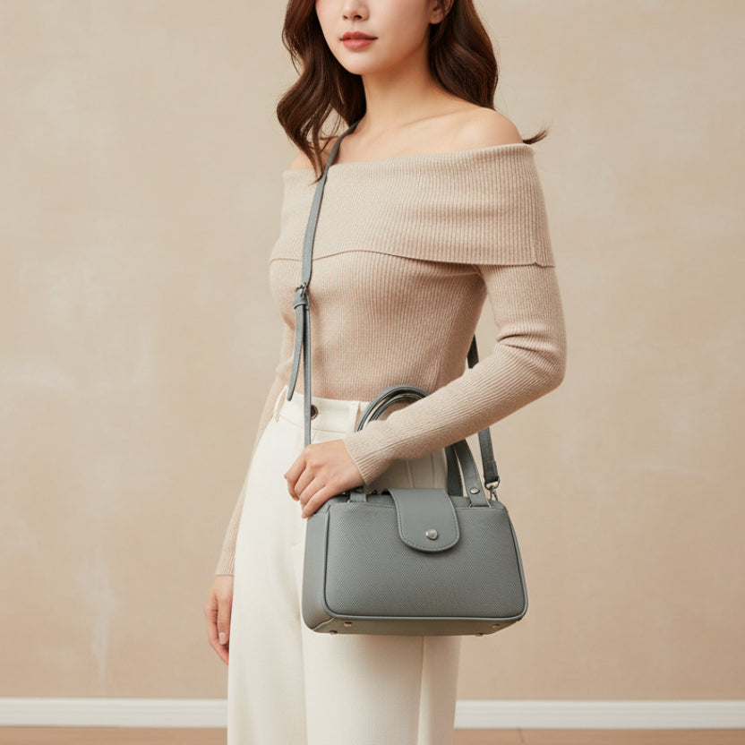 Women Mini Handbag with Sling Strap | Small Stylish Hand Carry Bag | Multi Compartment
