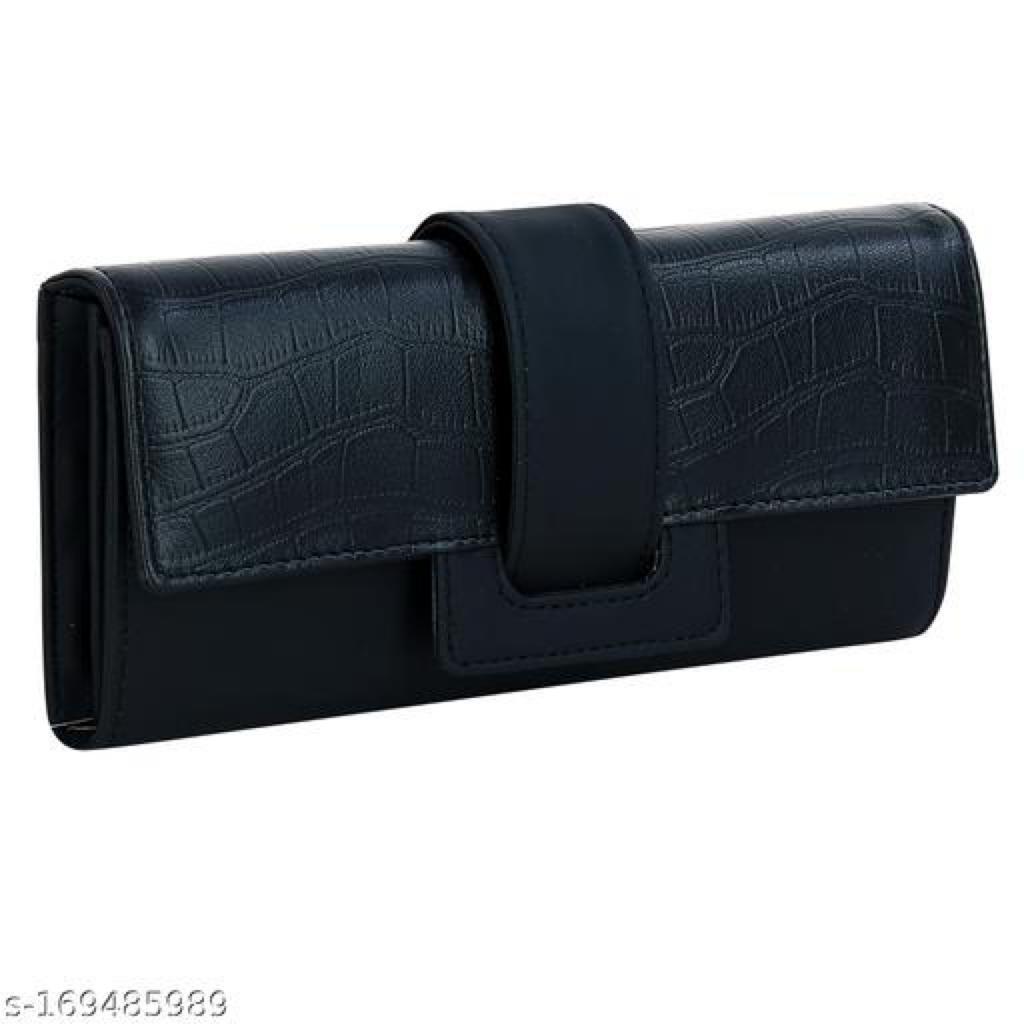 Hand Clutchs For Girls Latest Style Faux Leather 4Card Slots And Phone Pockets