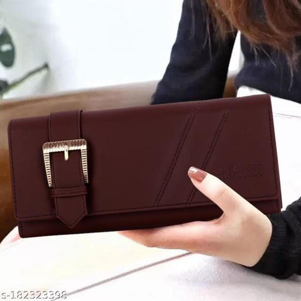 Women Fashionable Hand Purses Wallets Clutches With 6Card Slots And Phone Pocket