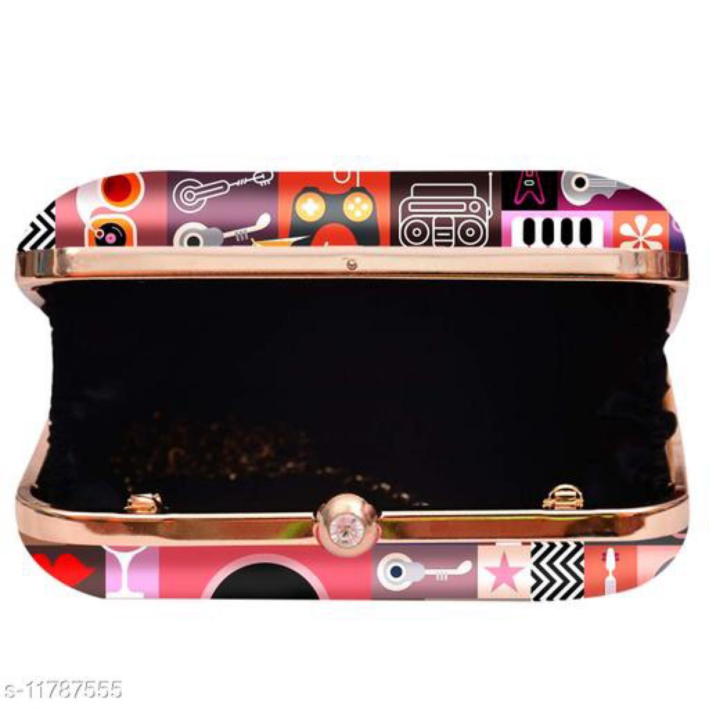 Trendy, Stylish & Vintage look Printed Clutch (CBAG077)