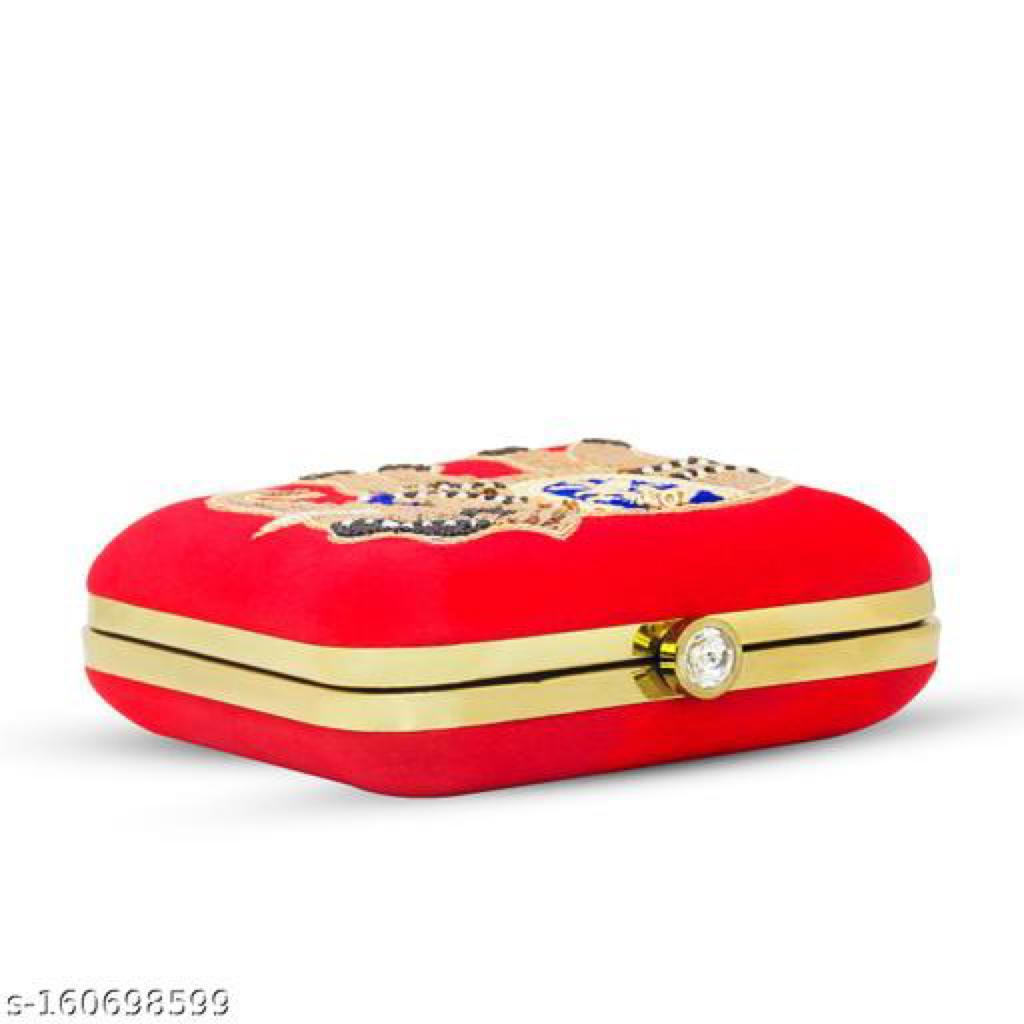 Trendy Embroidery party Wear Clutches