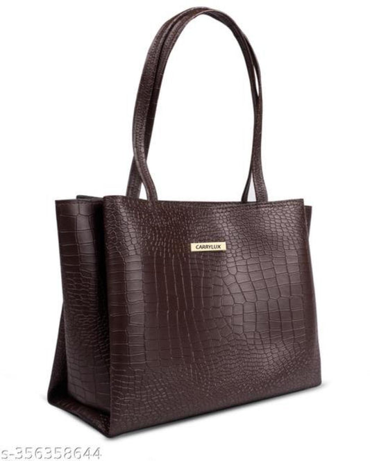 Carrylux Croco Pattern Large Capacity Tote Handbags Purses Shoulder Bag
