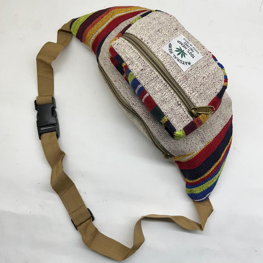 Latest Hamp Bag for Men and Women Made of Pure Hemp, Eco-Friendly Hemp Waist Bag