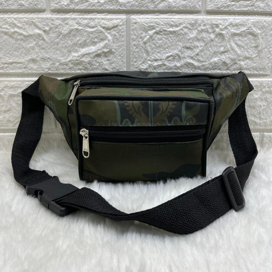 Stylish Waist Chest Mobile Pouch Travel Bag For Men Women waist bag military print