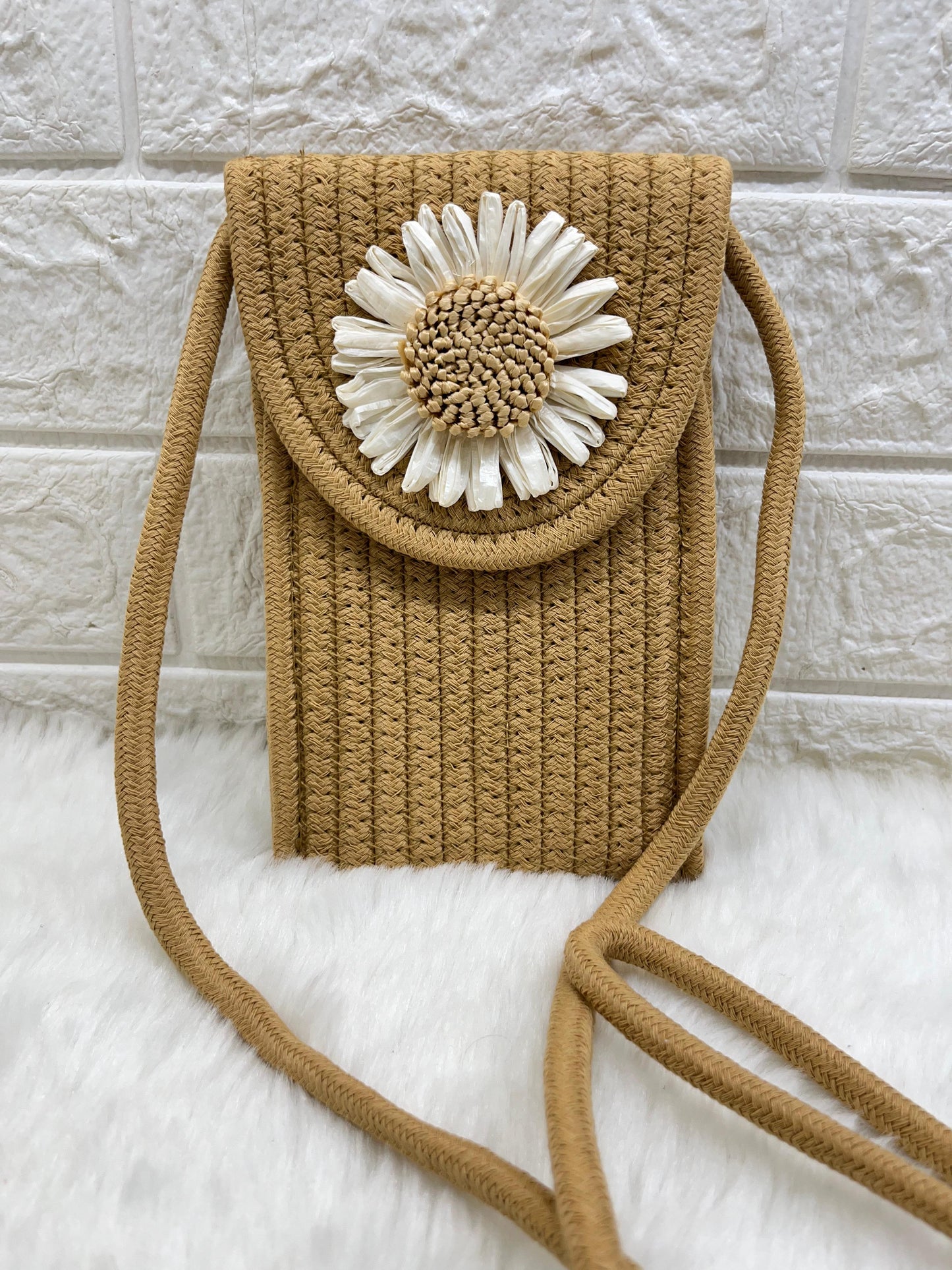 Mobile Jute Sling Bag