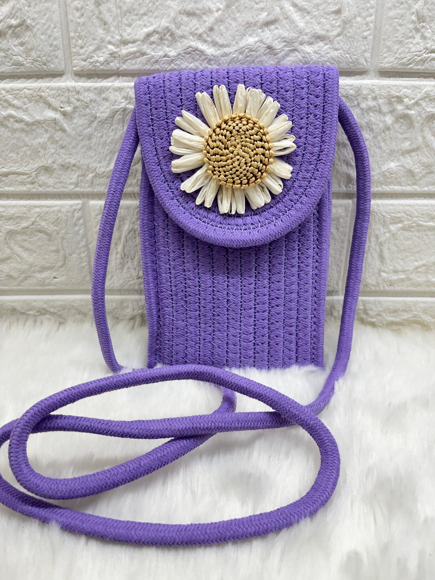 Mobile Jute Sling Bag