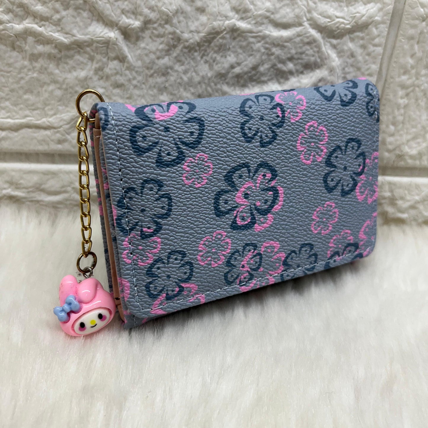 Women Wallet 3-fold PU Leather Wallet for Women Vintage Girls Wallet Card Bag Large Capacity