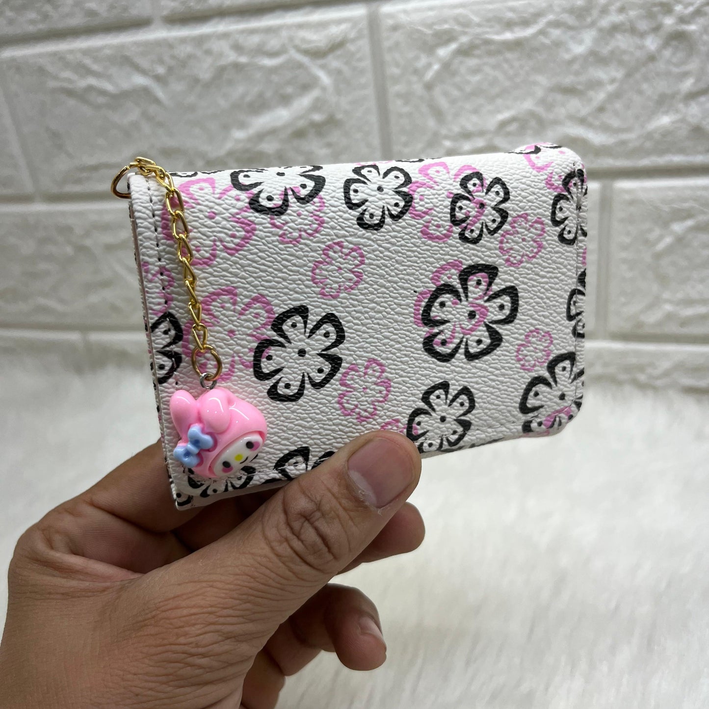 Women Wallet 3-fold PU Leather Wallet for Women Vintage Girls Wallet Card Bag Large Capacity