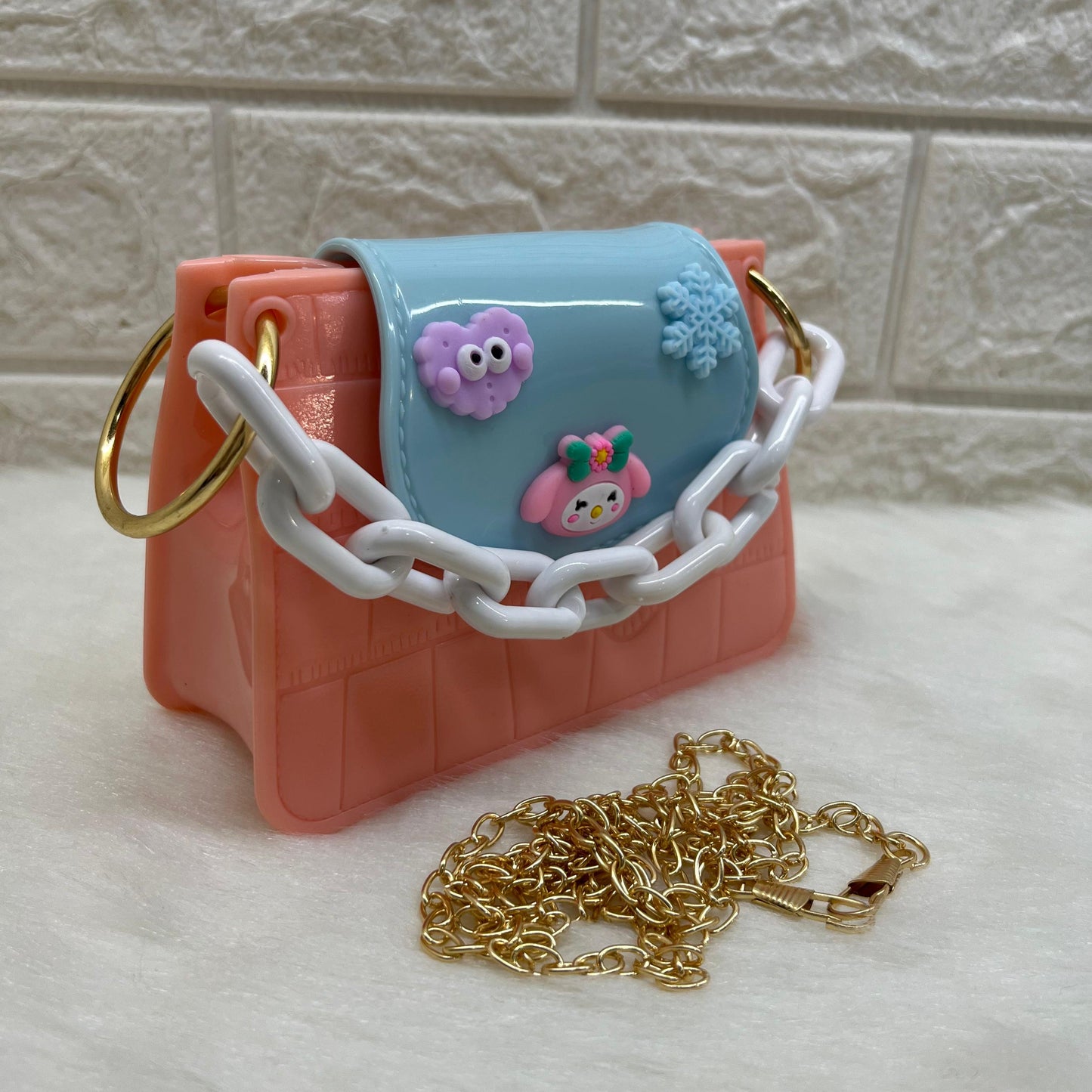 Mini Sling Bag for Girls and Kids Stylish Sling Bag Pearl Design Purse