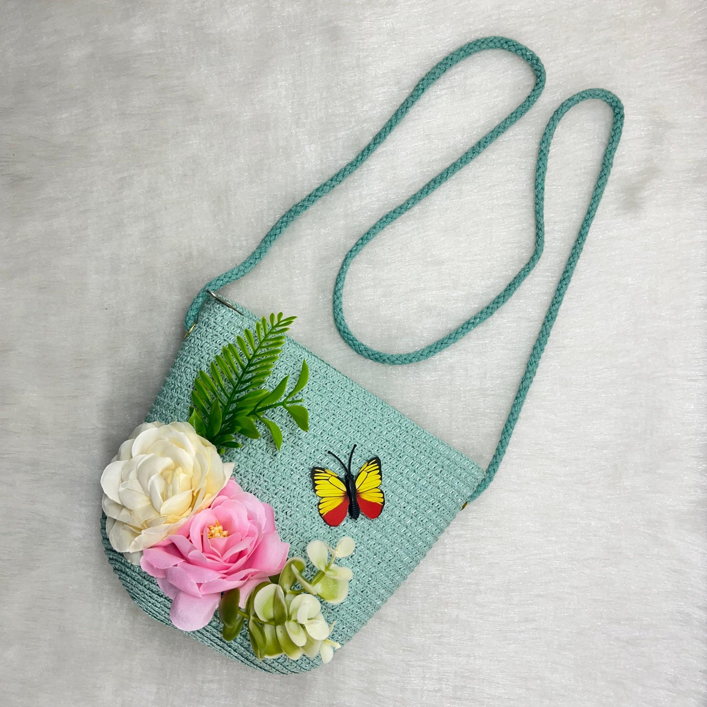 Sling Bag for Girls Stylish Cross body  flowers  Design Bag