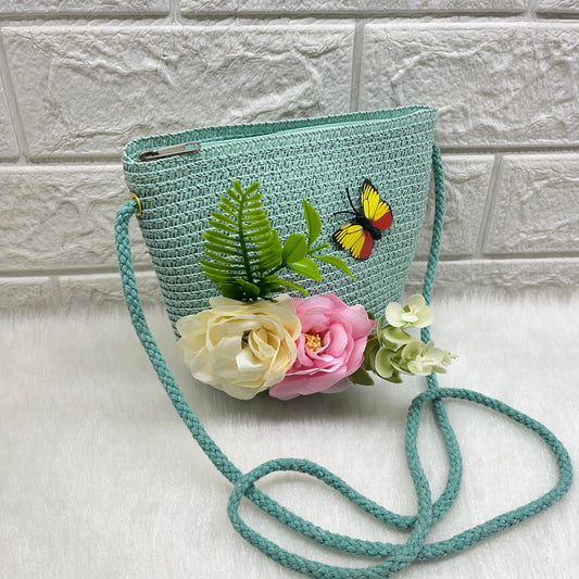 Sling Bag for Girls Stylish Cross body  flowers  Design Bag