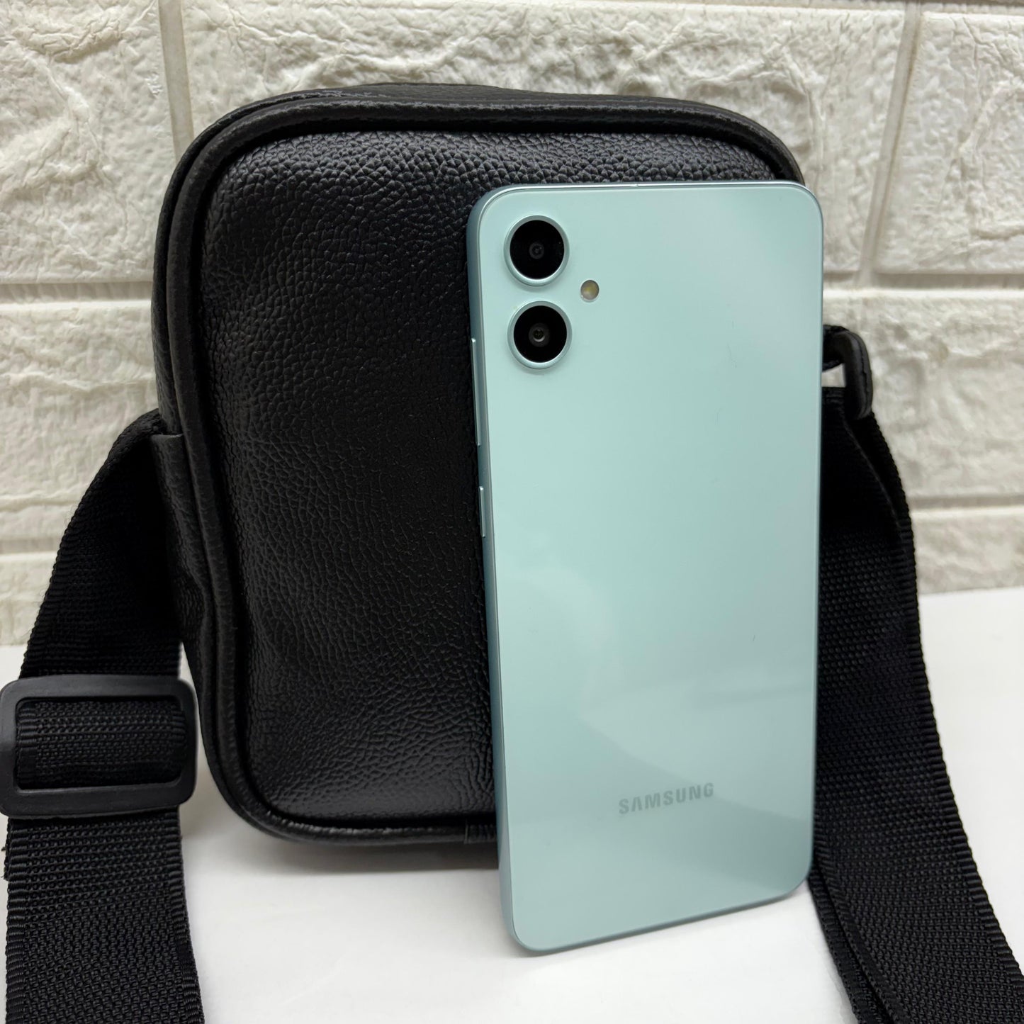 Men's and Women's Genuine Leather Sling Bag | Crossbody Shoulder Bag for Travel & Office | Vegan Leather Bag with Adjustable Strap & Spacious Design
