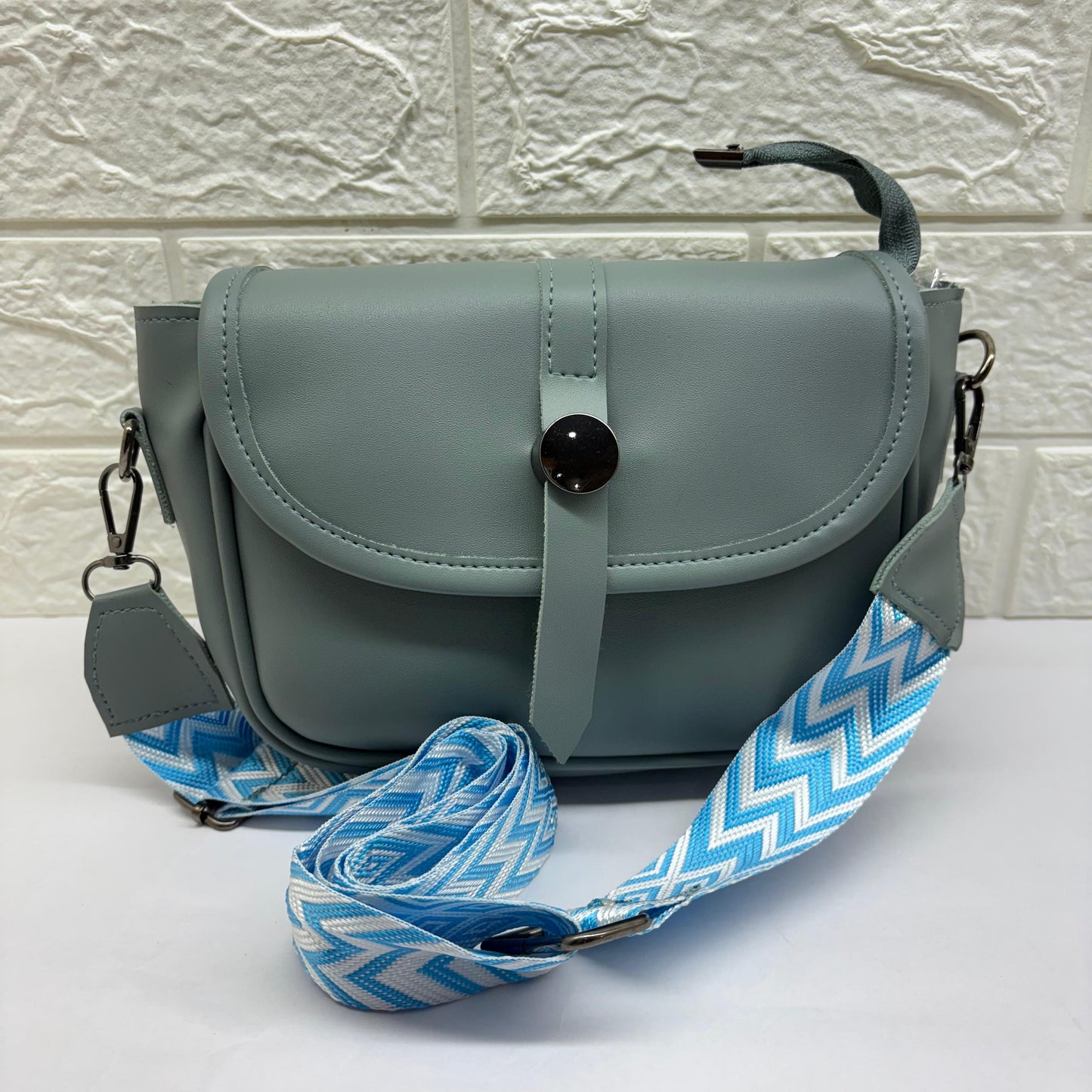 BATUTA Women's Girls Cross Body Sling Bag with Printed Belt