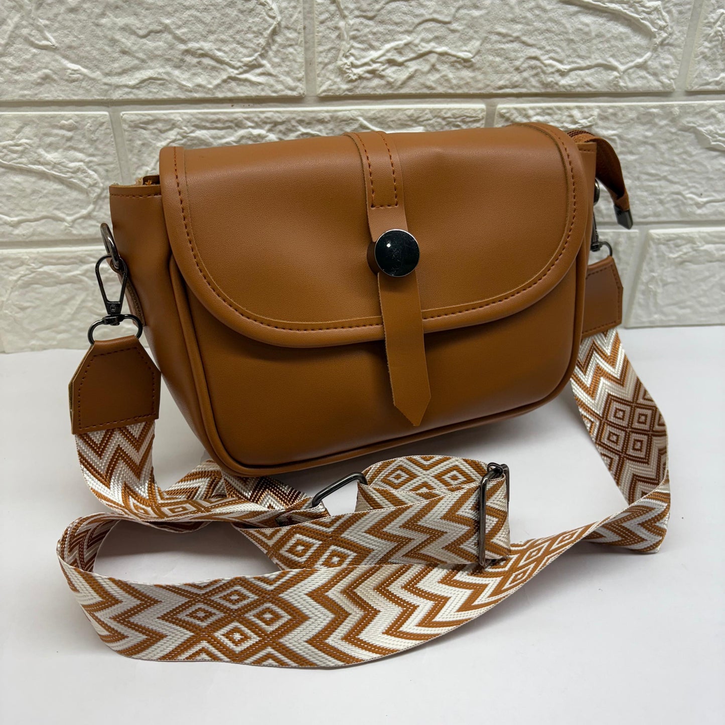 BATUTA Women's Girls Cross Body Sling Bag with Printed Belt