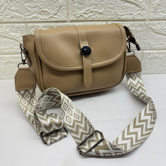 BATUTA Women's Girls Cross Body Sling Bag with Printed Belt