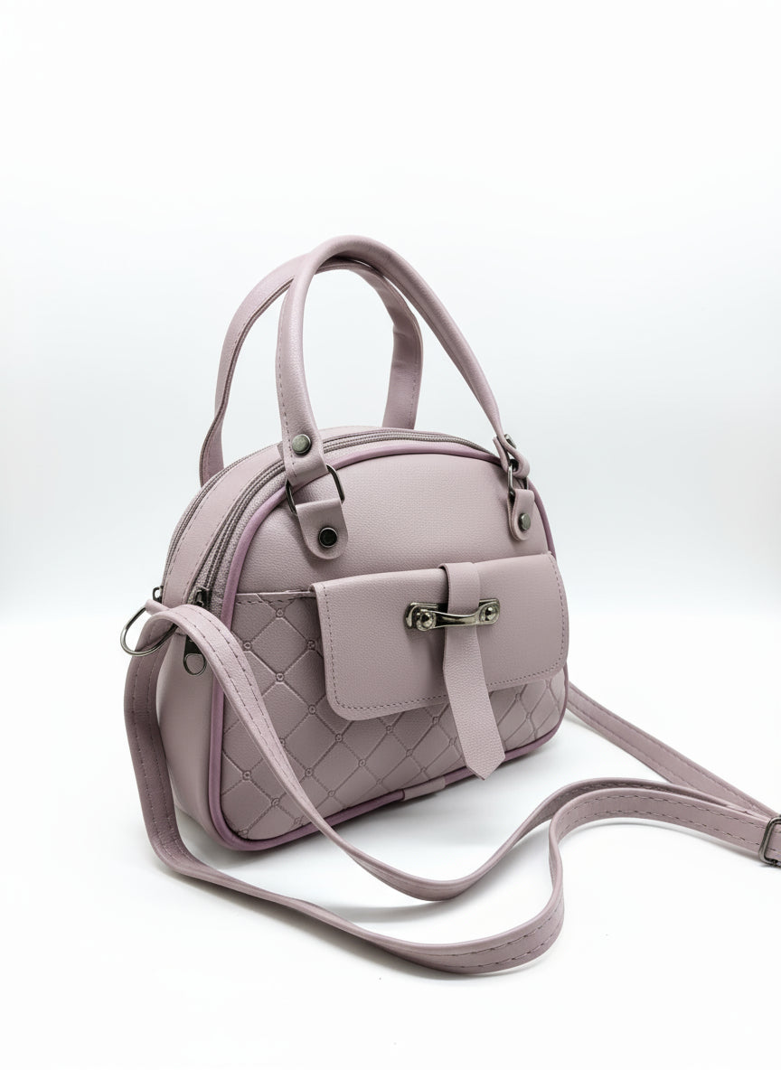 BATUTA - Women's Girls Quilted Cross Body Sling Bag with Height Adjustable Belt