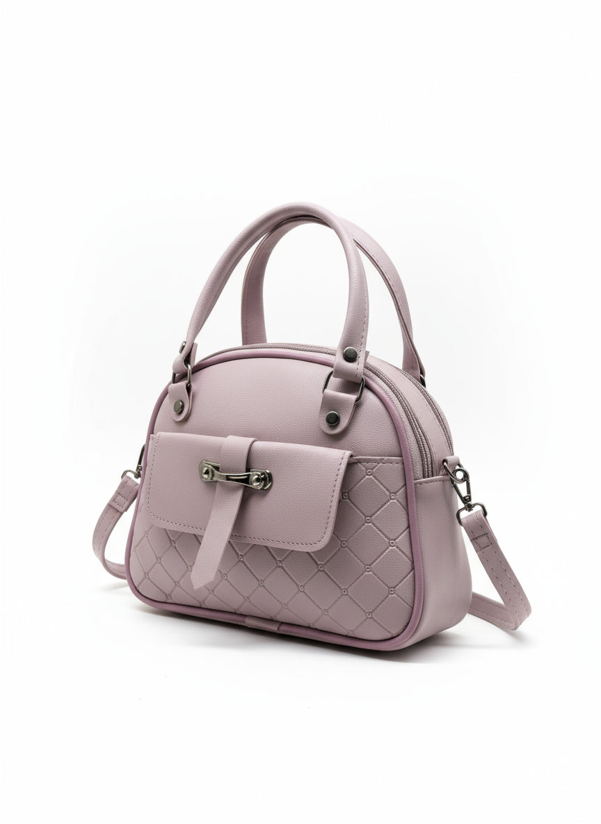 BATUTA - Women's Girls Quilted Cross Body Sling Bag with Height Adjustable Belt