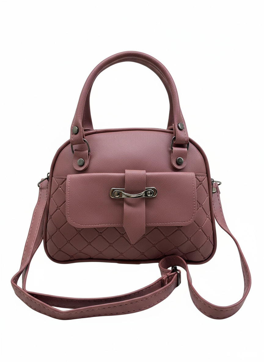 BATUTA - Women's Girls Quilted Cross Body Sling Bag with Height Adjustable Belt