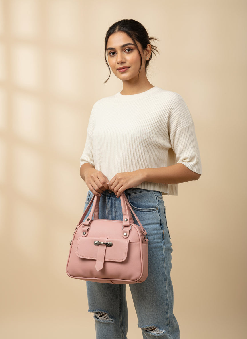 BATUTA - Women's Girls Quilted Cross Body Sling Bag with Height Adjustable Belt