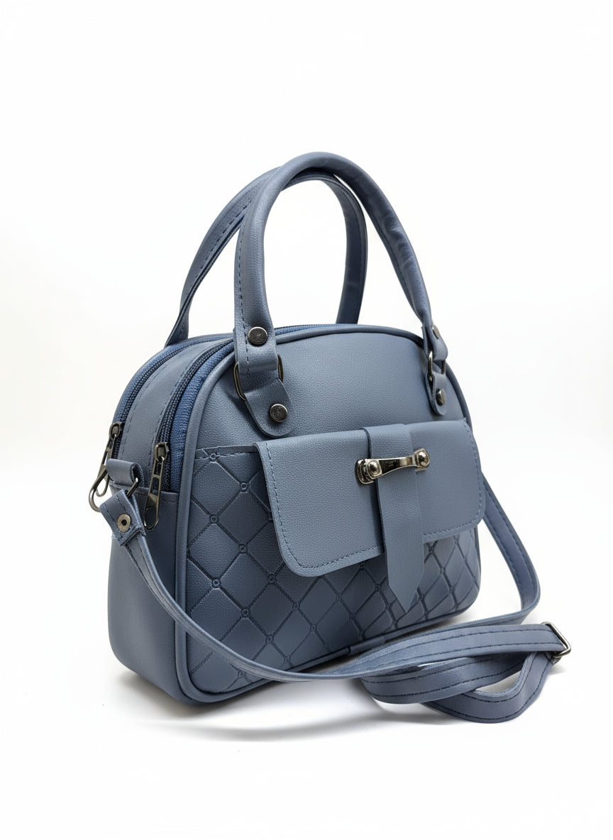 BATUTA - Women's Girls Quilted Cross Body Sling Bag with Height Adjustable Belt