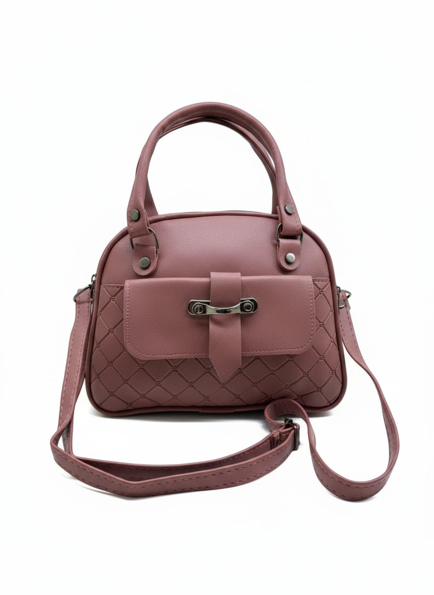 BATUTA - Women's Girls Quilted Cross Body Sling Bag with Height Adjustable Belt