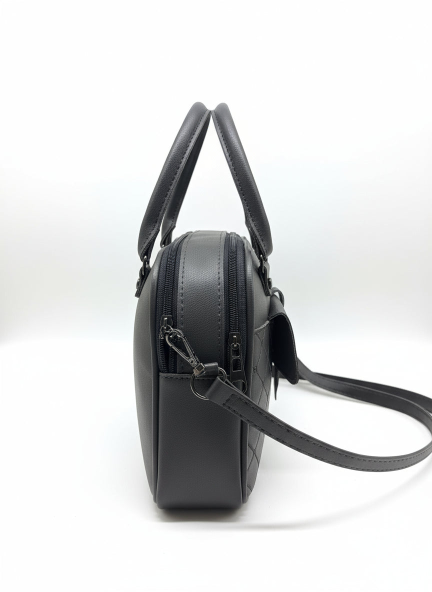 BATUTA - Women's Girls Quilted Cross Body Sling Bag with Height Adjustable Belt