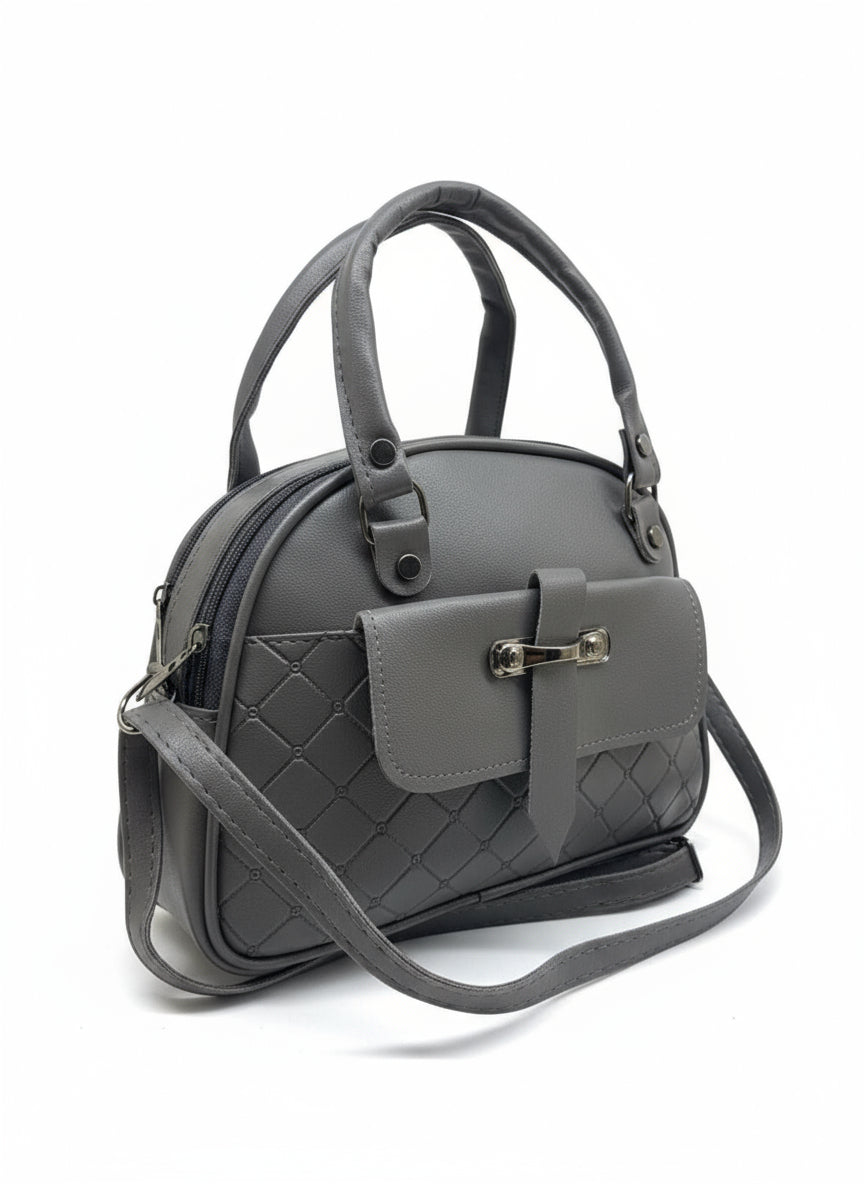 BATUTA - Women's Girls Quilted Cross Body Sling Bag with Height Adjustable Belt