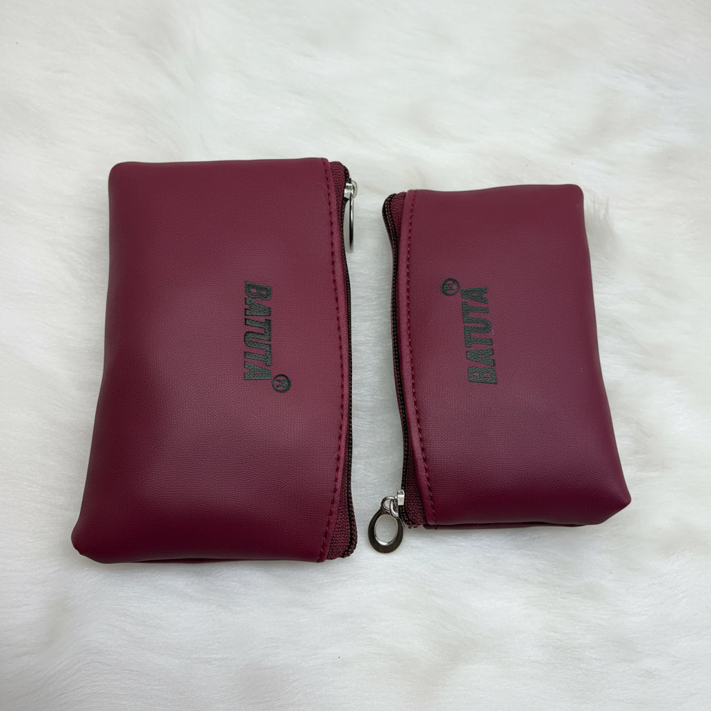 BATUTA Cute Small Mini Wallet Holder Zip Coin Purse