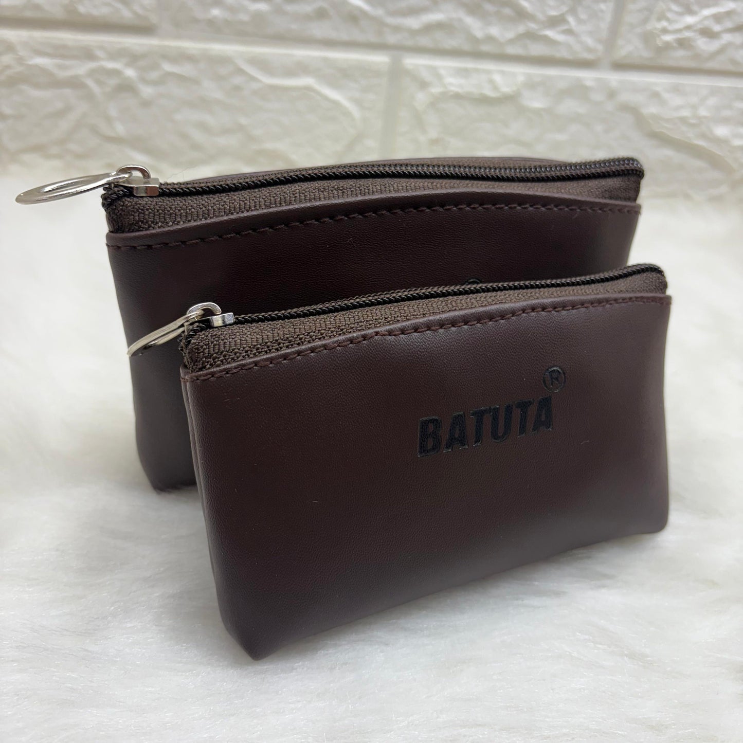 BATUTA Cute Small Mini Wallet Holder Zip Coin Purse