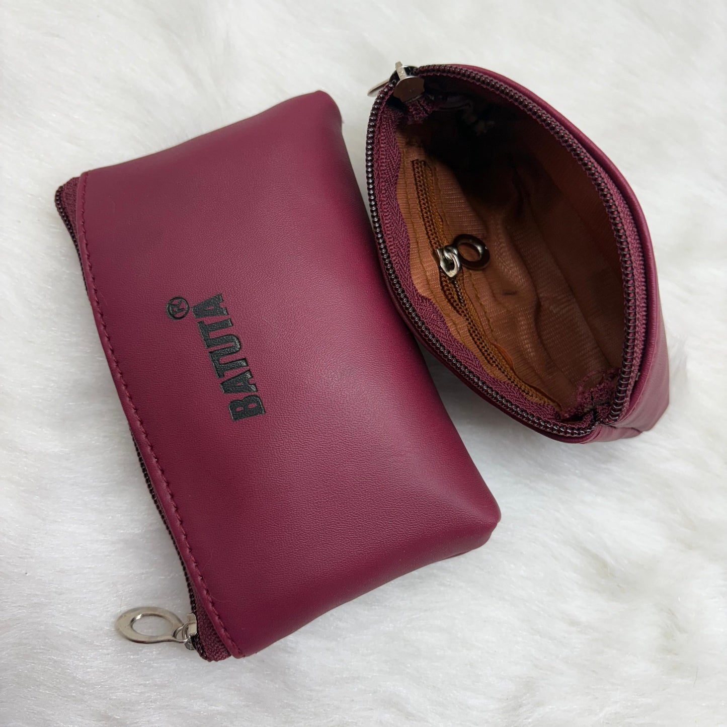 BATUTA Cute Small Mini Wallet Holder Zip Coin Purse