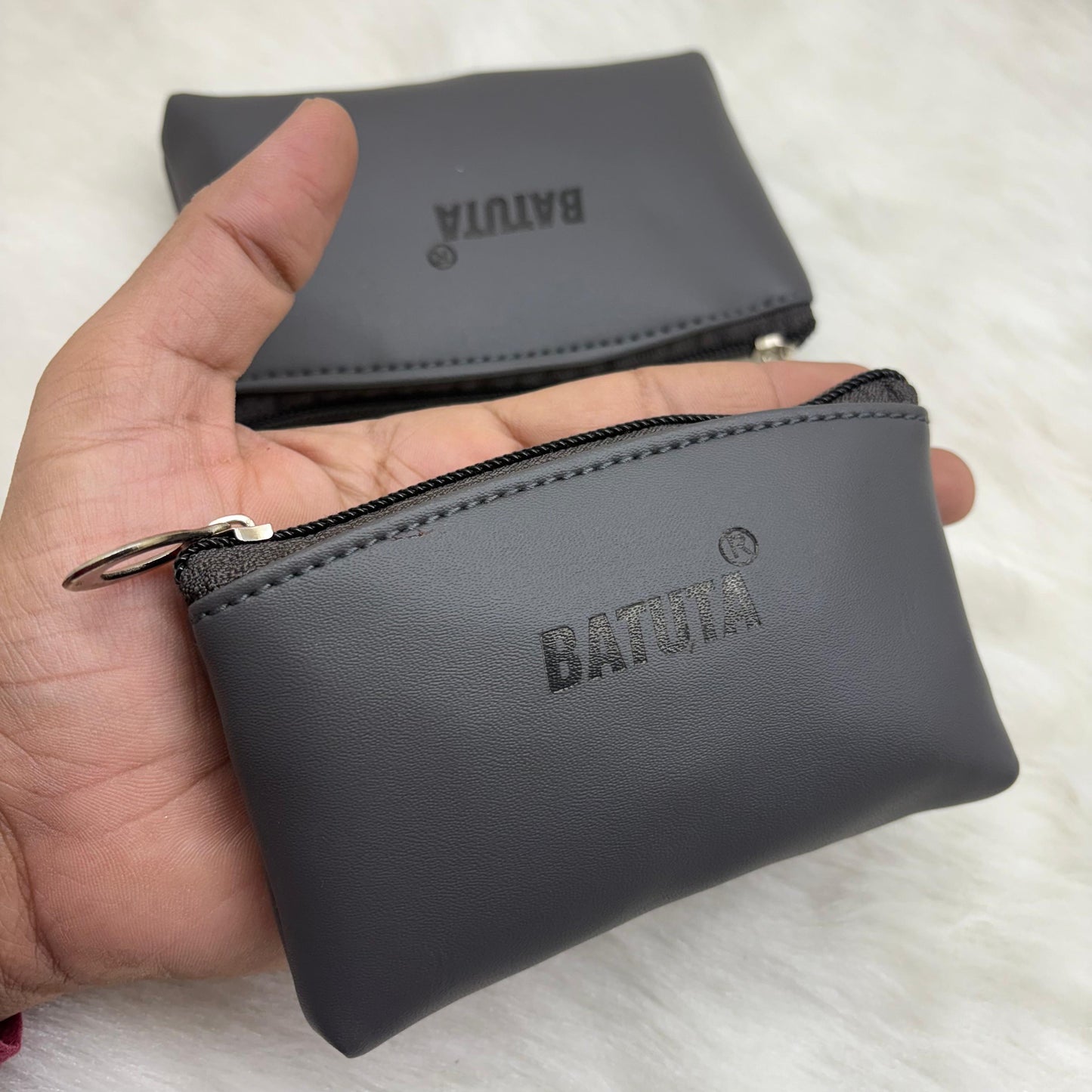 BATUTA Cute Small Mini Wallet Holder Zip Coin Purse