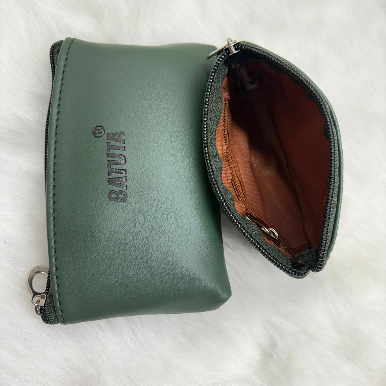 BATUTA Cute Small Mini Wallet Holder Zip Coin Purse