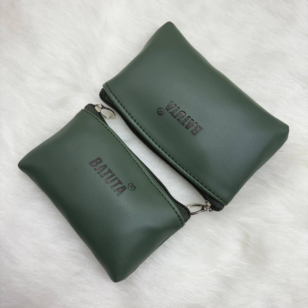 BATUTA Cute Small Mini Wallet Holder Zip Coin Purse