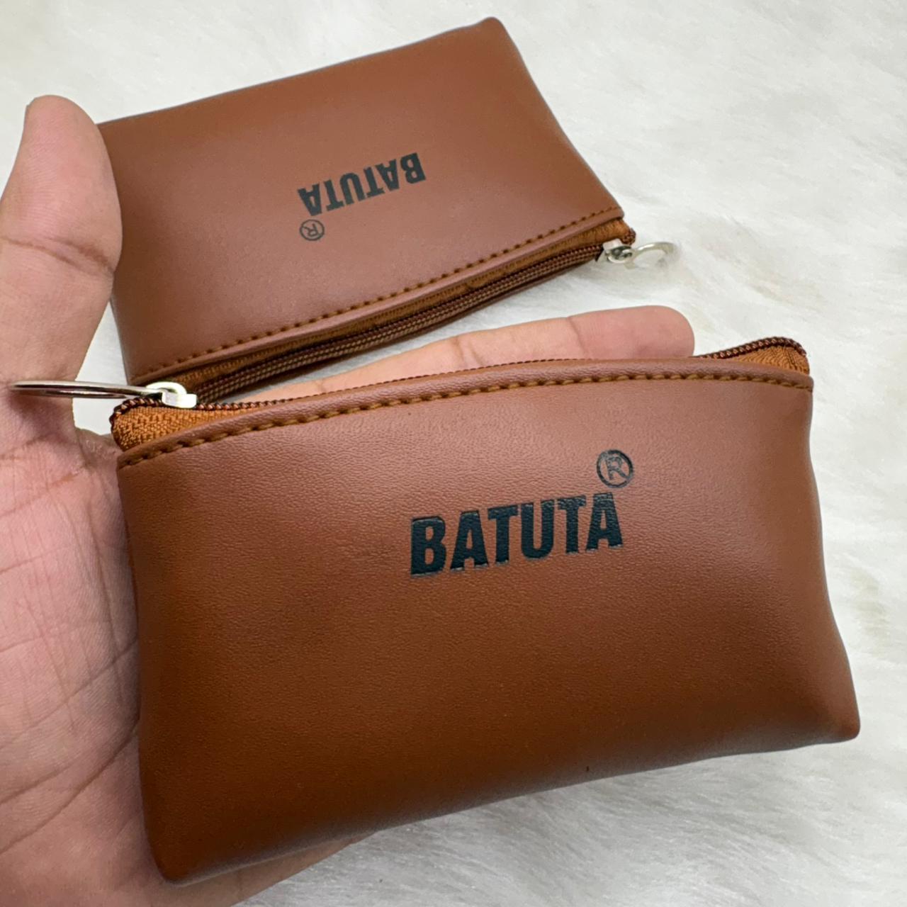 BATUTA Cute Small Mini Wallet Holder Zip Coin Purse