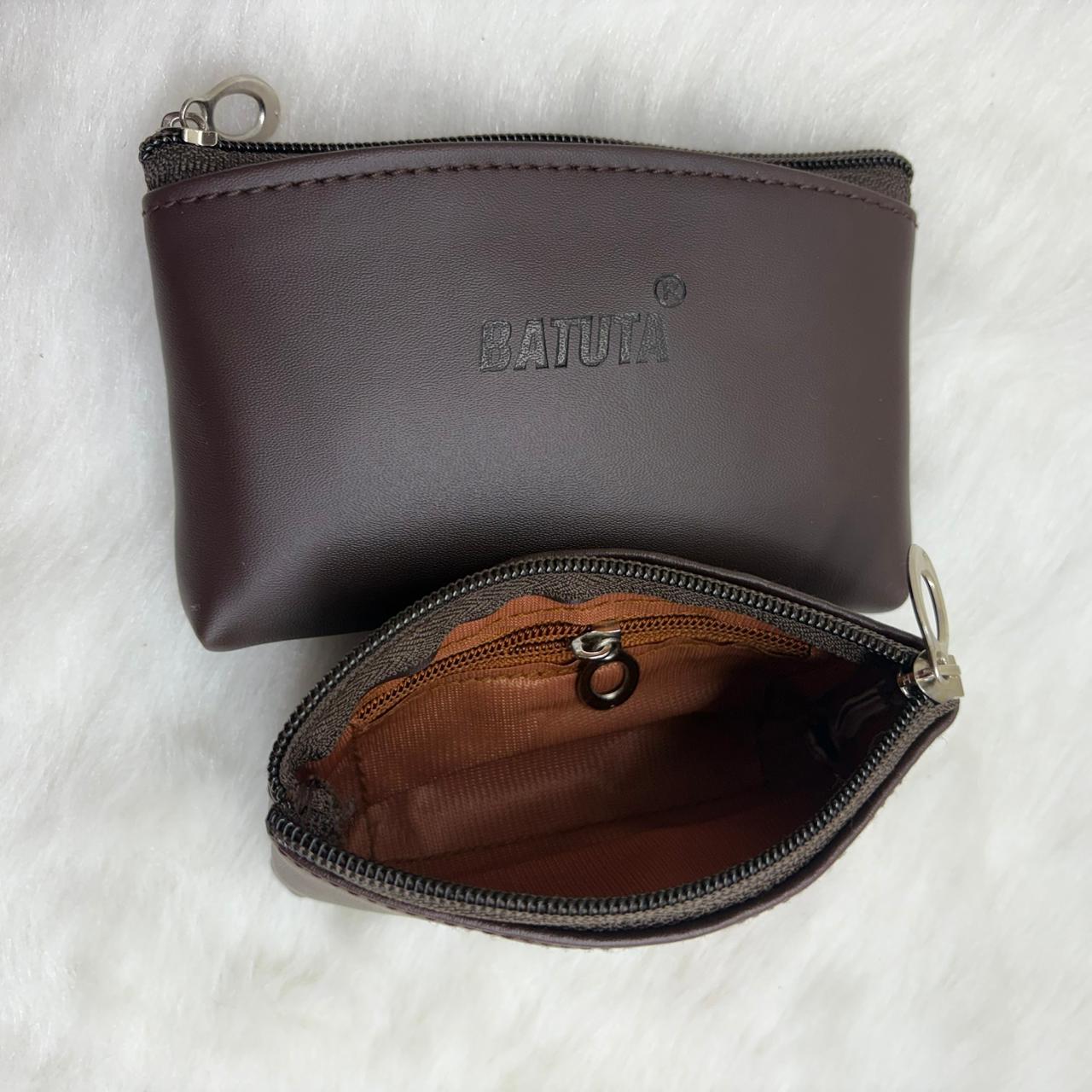 BATUTA Cute Small Mini Wallet Holder Zip Coin Purse