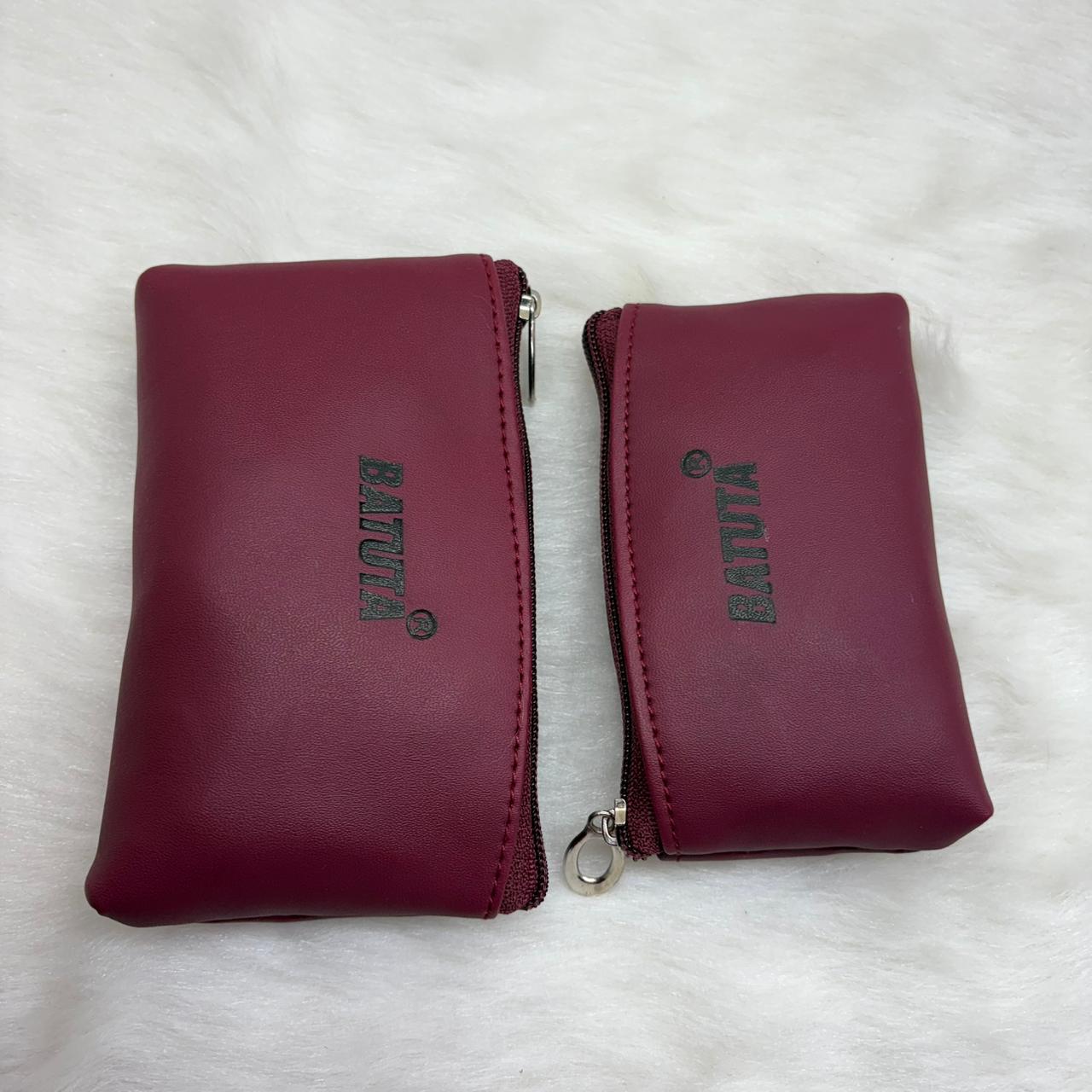 BATUTA Cute Small Mini Wallet Holder Zip Coin Purse