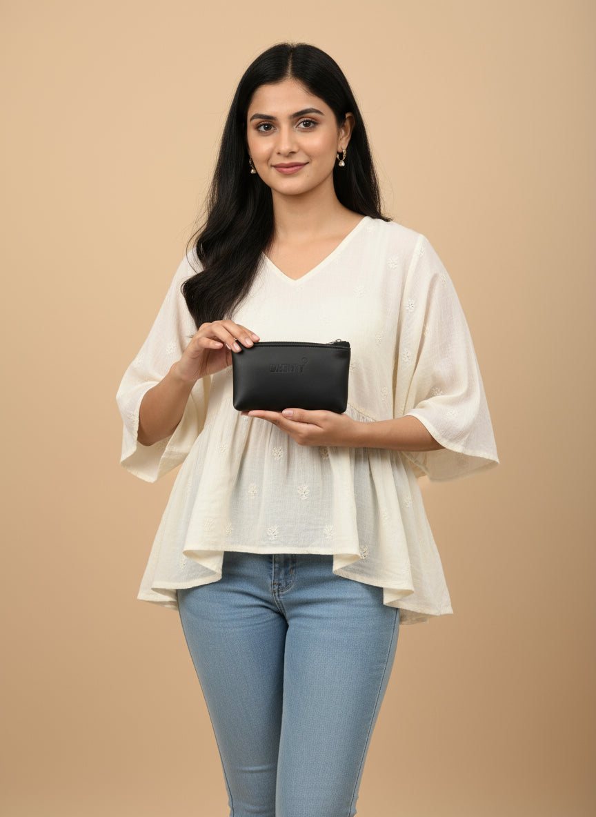 BATUTA Cute Small Mini Wallet Holder Zip Coin Purse