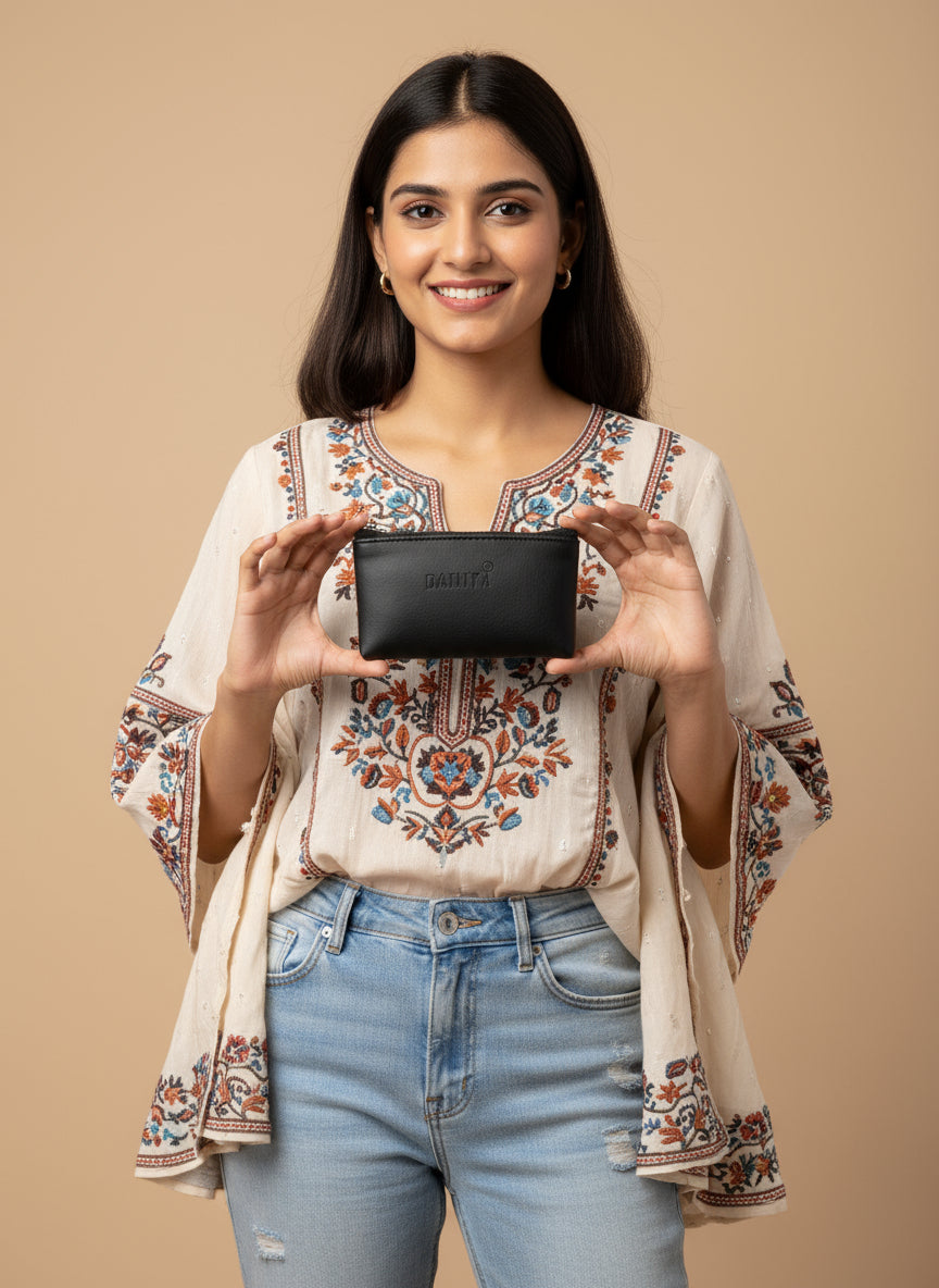 BATUTA Cute Small Mini Wallet Holder Zip Coin Purse