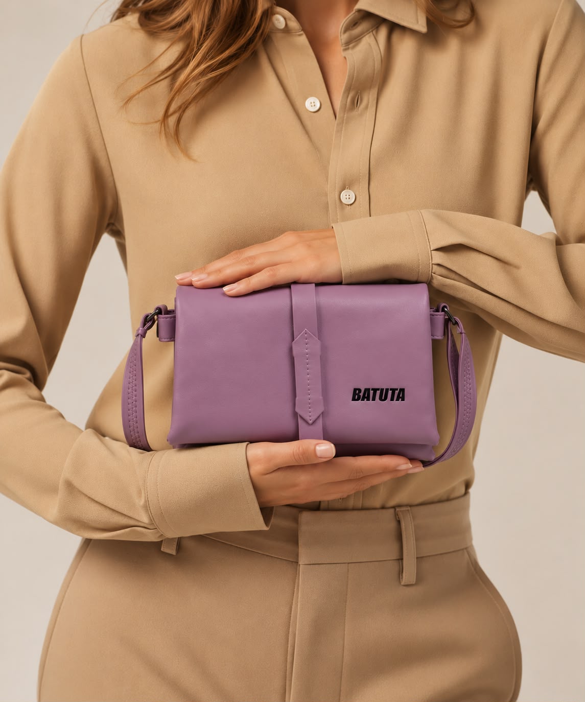 BATUTA Women's Sling Bag for Girls, Stylish Crossbody Shoulder Bag with Flap Closure, Adjustable Strap & Elegant Design