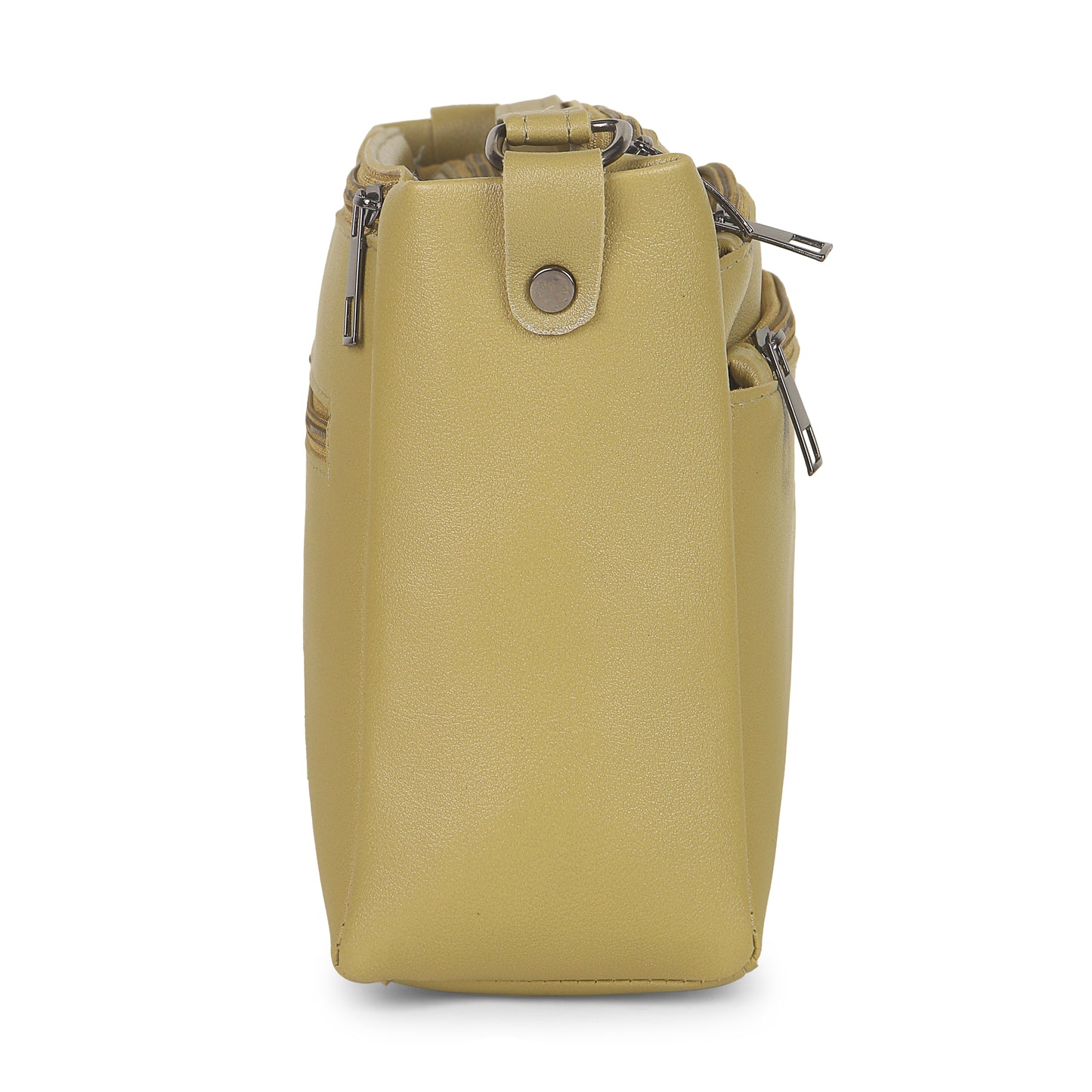 BATUTA - Women's Multi-Zipper Sling Bag, PU Leather Crossbody Purse