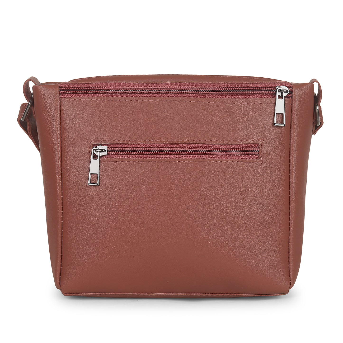 BATUTA - Women's Multi-Zipper Sling Bag, PU Leather Crossbody Purse