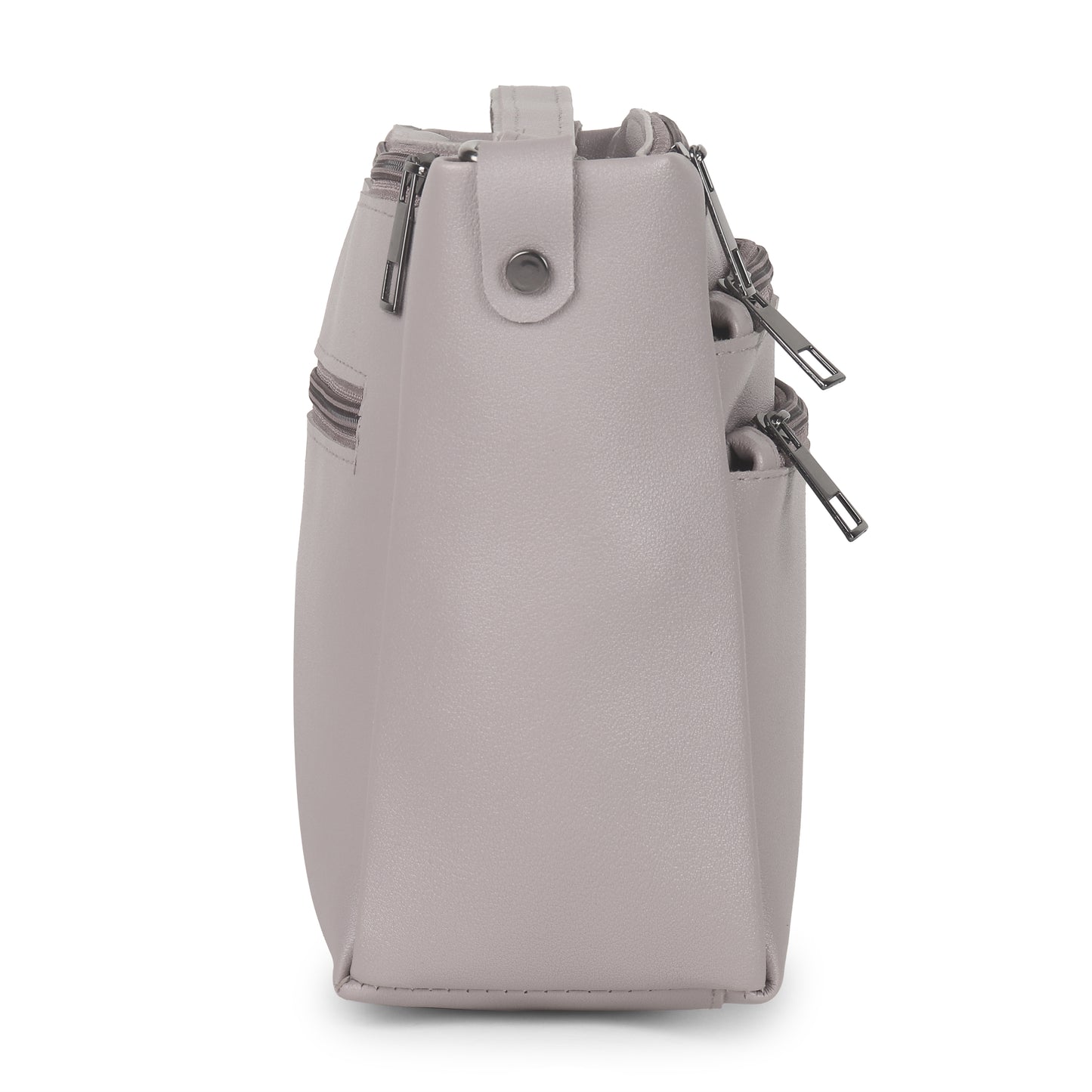 BATUTA - Women's Multi-Zipper Sling Bag, PU Leather Crossbody Purse