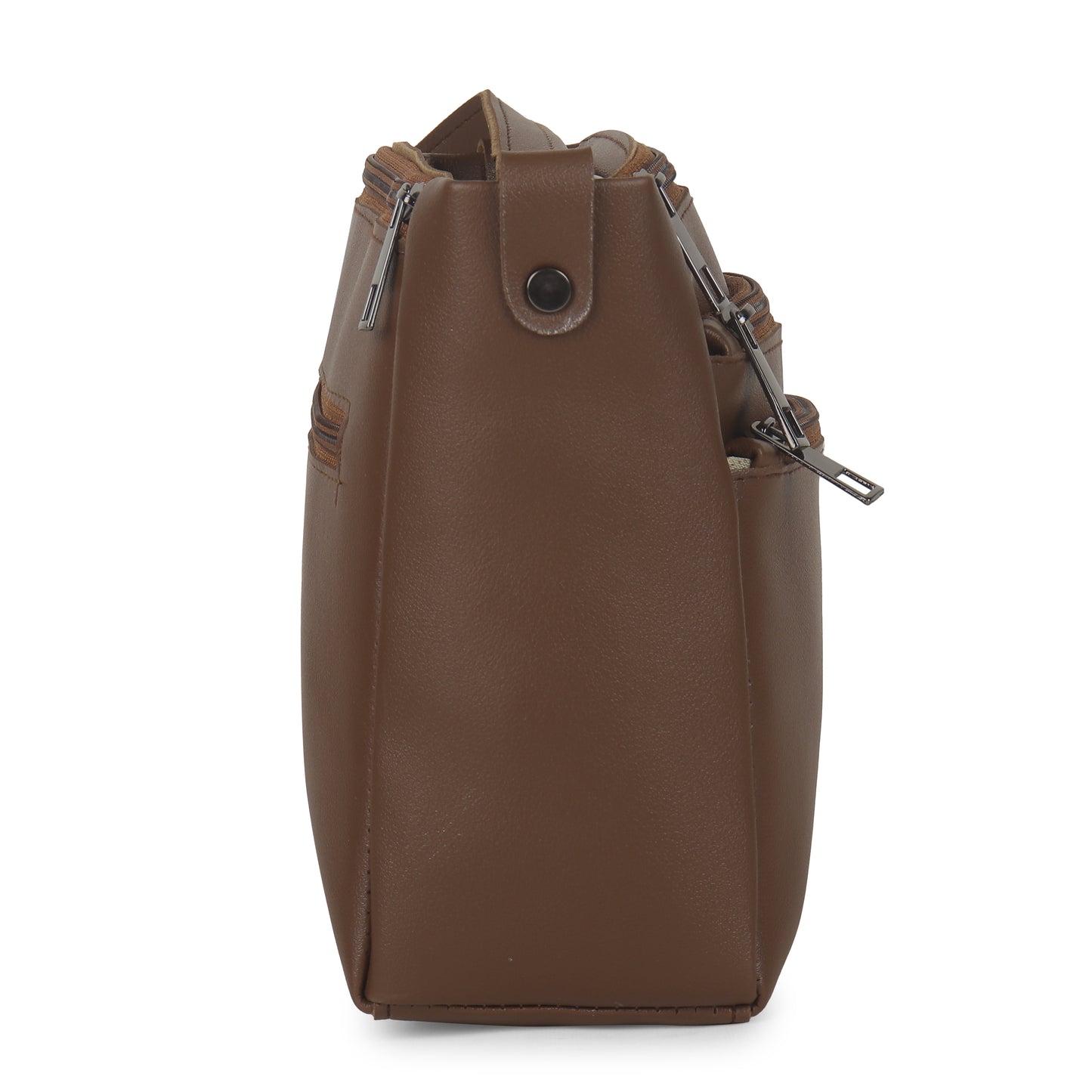 BATUTA - Women's Multi-Zipper Sling Bag, PU Leather Crossbody Purse