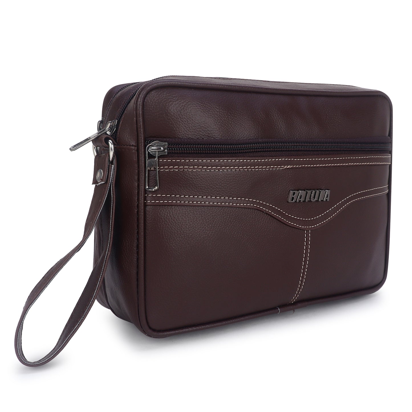 BATUTA HUB Travel Makeup Medicine Organizer Bag Case Storage Handbag Travel Toiletry Kit  (Brown)