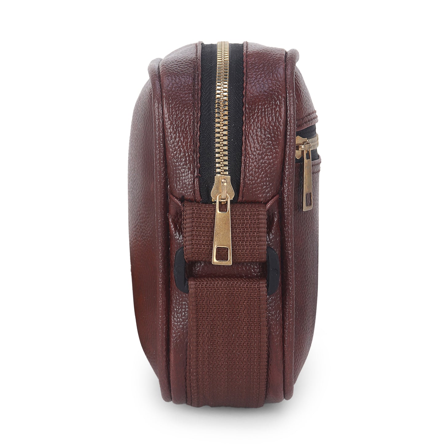 Men's and Women's Genuine Leather Sling Bag | Crossbody Shoulder Bag for Travel & Office | Vegan Leather Bag with Adjustable Strap & Spacious Design