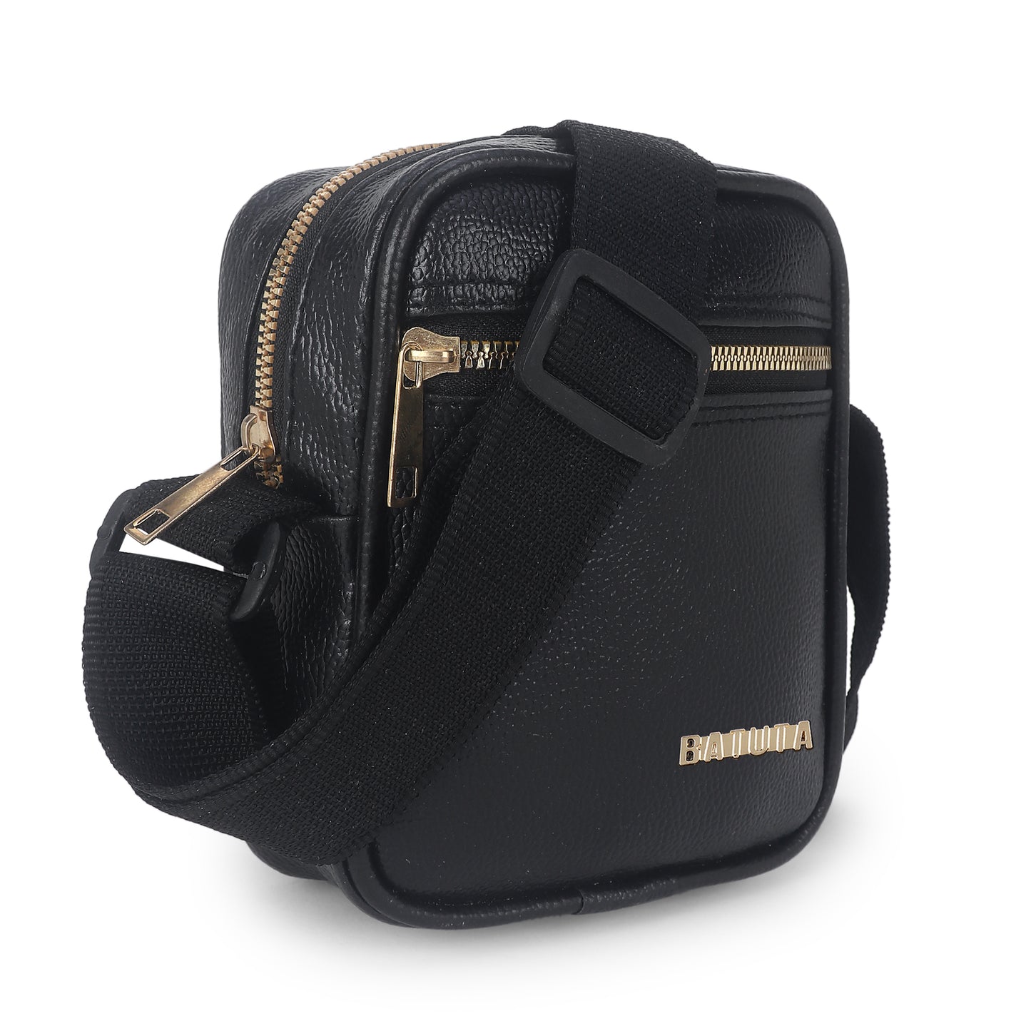 Men's and Women's Genuine Leather Sling Bag | Crossbody Shoulder Bag for Travel & Office | Vegan Leather Bag with Adjustable Strap & Spacious Design