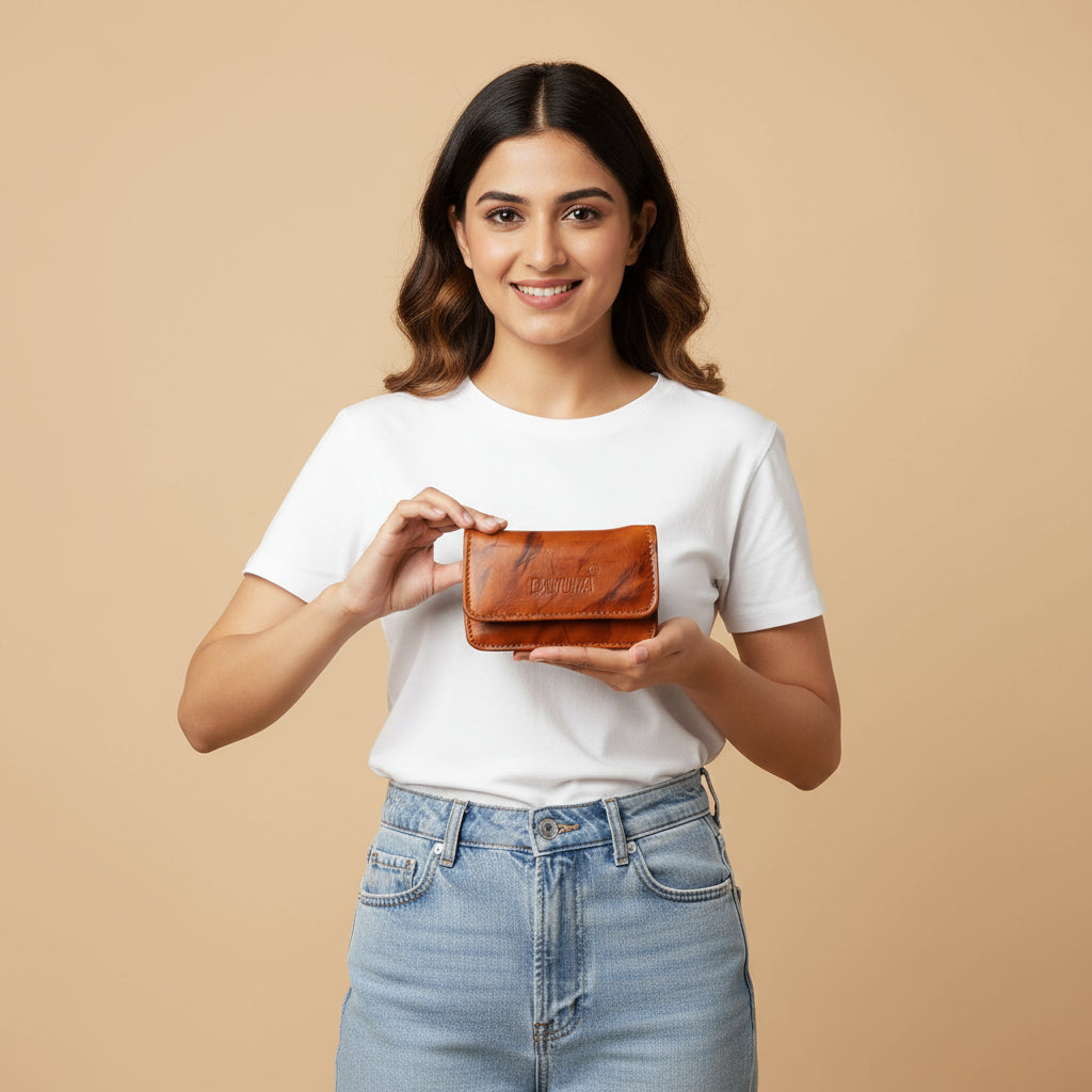 BATUTA Genuine Leather Wallet for Women, Coin Pouch | Credit Card Holder