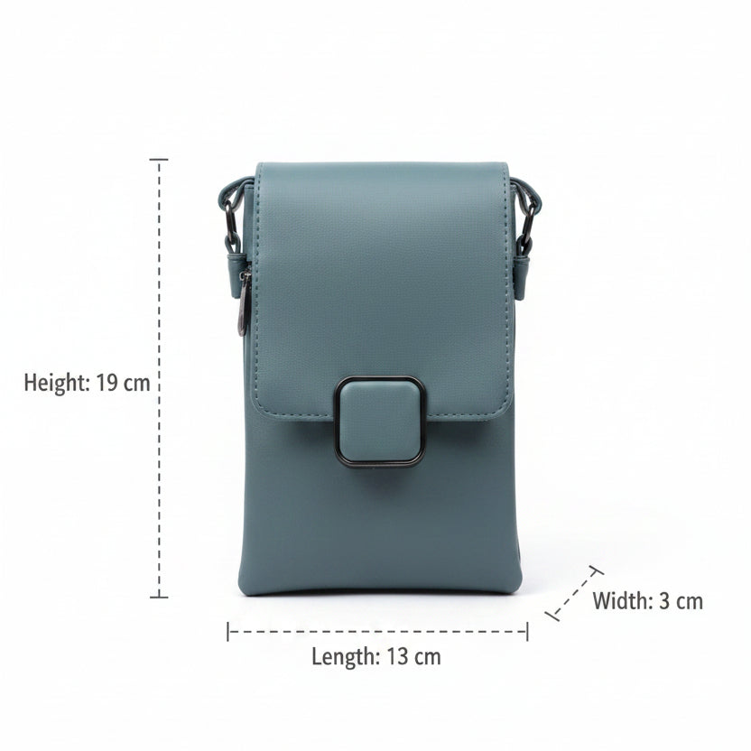 Women’s Premium Sling Crossbody Bag with 2 Pockets & 2 Compartments