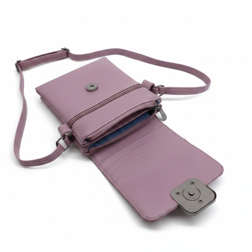 Women’s Premium Sling Crossbody Bag with 2 Pockets & 2 Compartments