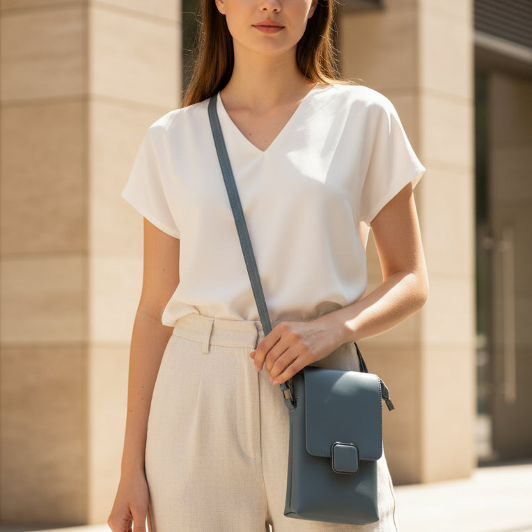 Women’s Premium Sling Crossbody Bag with 2 Pockets & 2 Compartments
